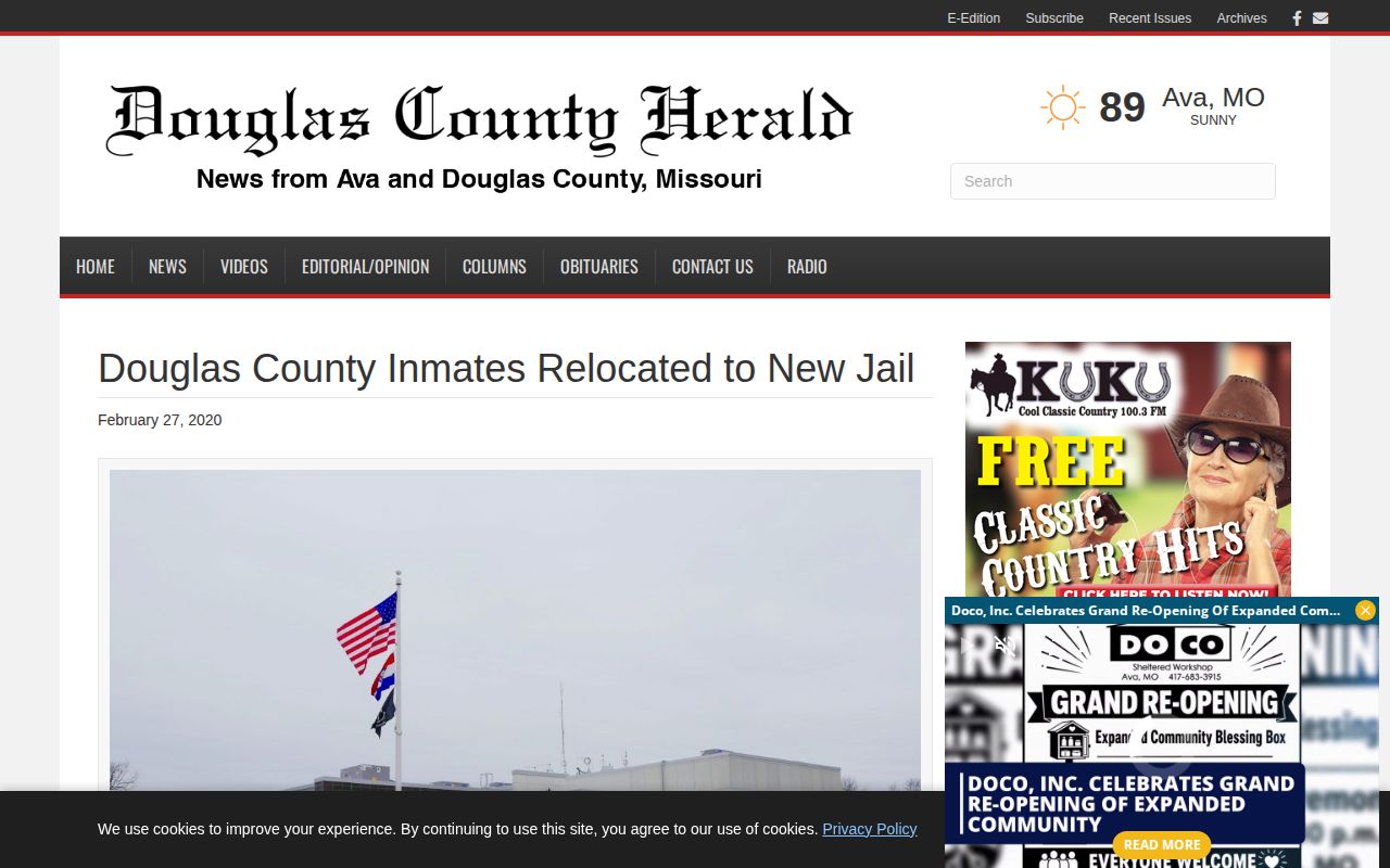 Douglas County Jail relocation to current release records facility